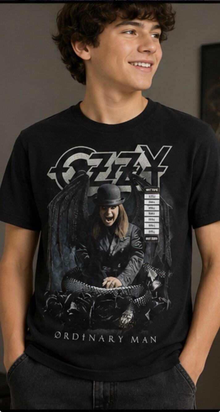 Ozzy Osbourne Ordinary Man Hot Topic T-Shirt Black Small NWT
